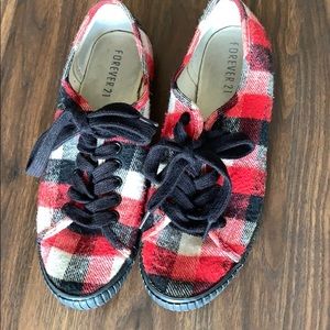 Plaid shoes